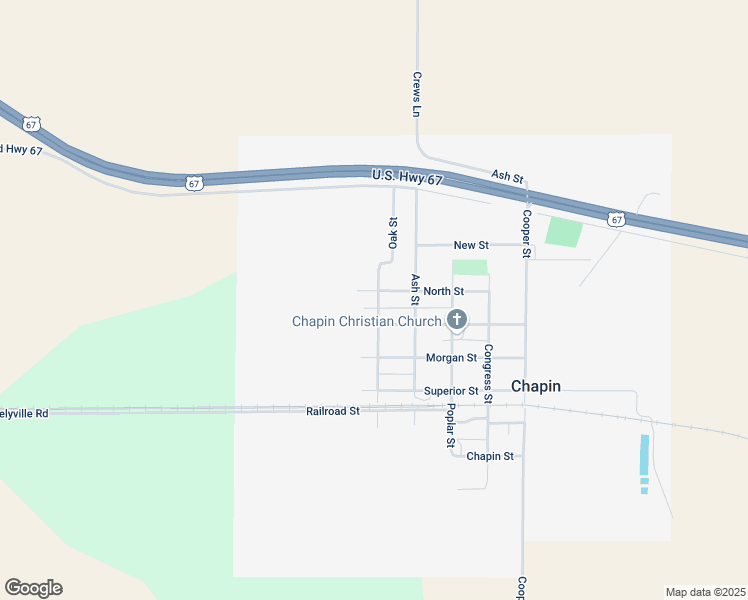 map of restaurants, bars, coffee shops, grocery stores, and more near 800-826 French Street in Chapin