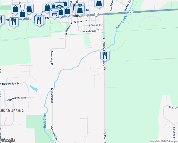 map of restaurants, bars, coffee shops, grocery stores, and more near 223 Bardwell Court in Indianapolis