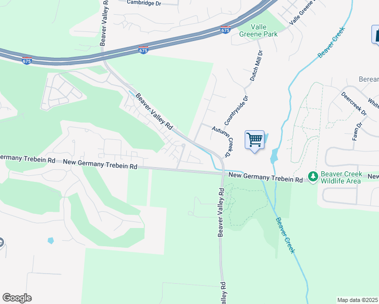map of restaurants, bars, coffee shops, grocery stores, and more near 2301 Patrick Boulevard in Beavercreek
