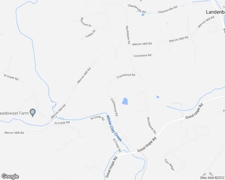 map of restaurants, bars, coffee shops, grocery stores, and more near 129 Crestwood Road in Landenberg