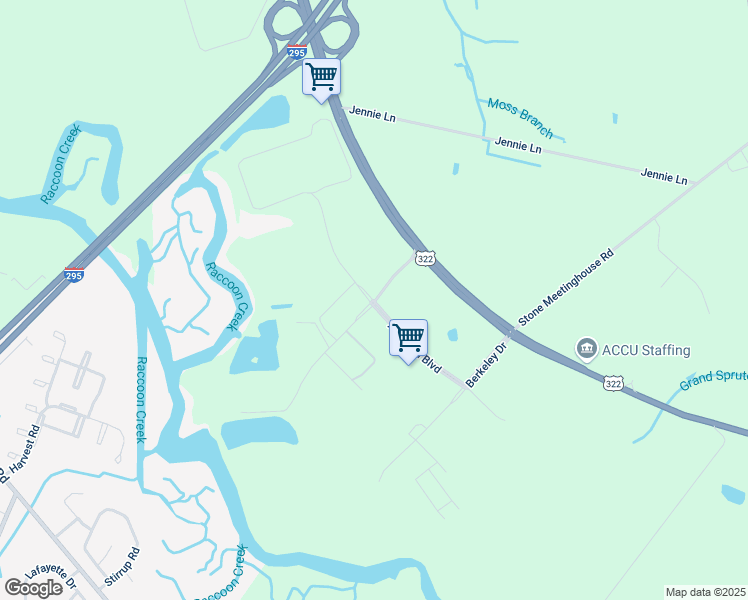 map of restaurants, bars, coffee shops, grocery stores, and more near 200 Arlington Boulevard in Swedesboro