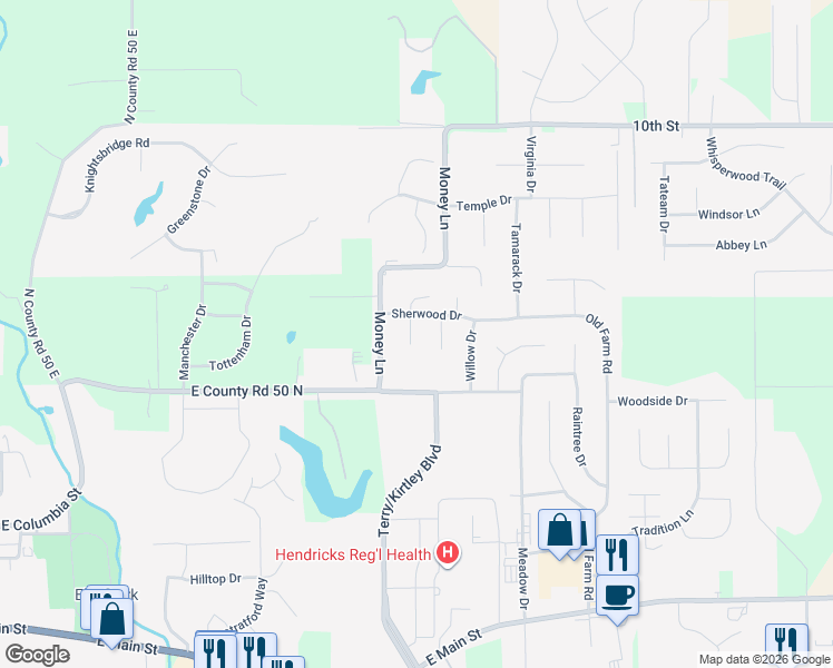 map of restaurants, bars, coffee shops, grocery stores, and more near 677 Aspen Court in Danville
