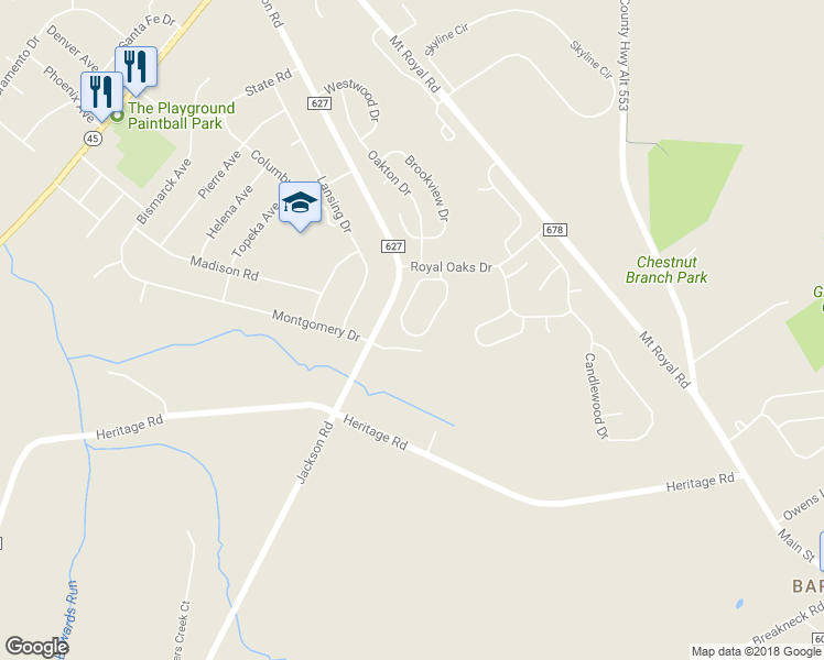 map of restaurants, bars, coffee shops, grocery stores, and more near 52 Crestmont Drive in Gloucester County
