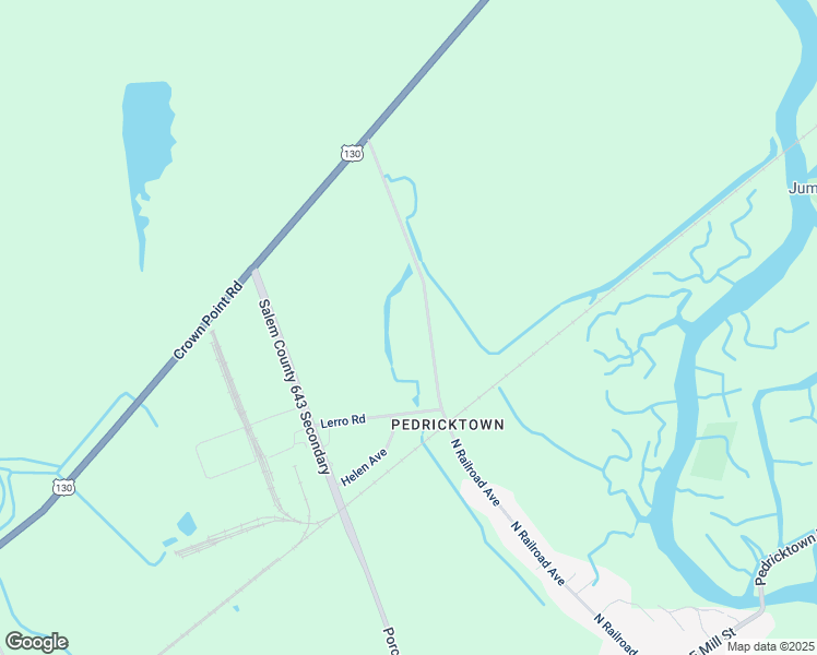 map of restaurants, bars, coffee shops, grocery stores, and more near 152 North Railroad Avenue in Pedricktown