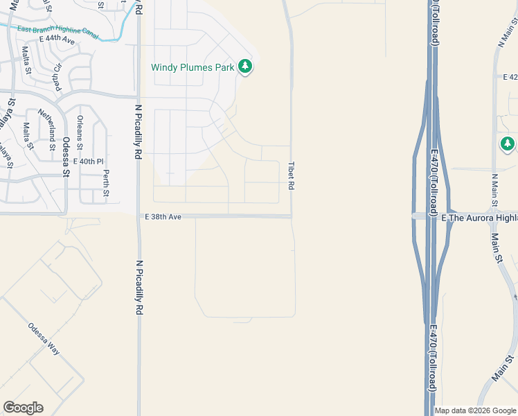 map of restaurants, bars, coffee shops, grocery stores, and more near 3798 Picadilly Road in Aurora