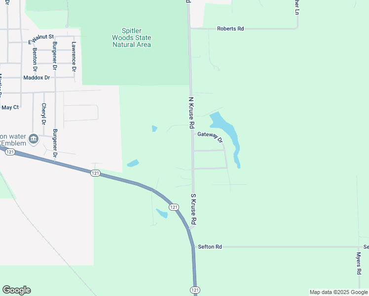 map of restaurants, bars, coffee shops, grocery stores, and more near 5575 Kruse Road in Mount Zion