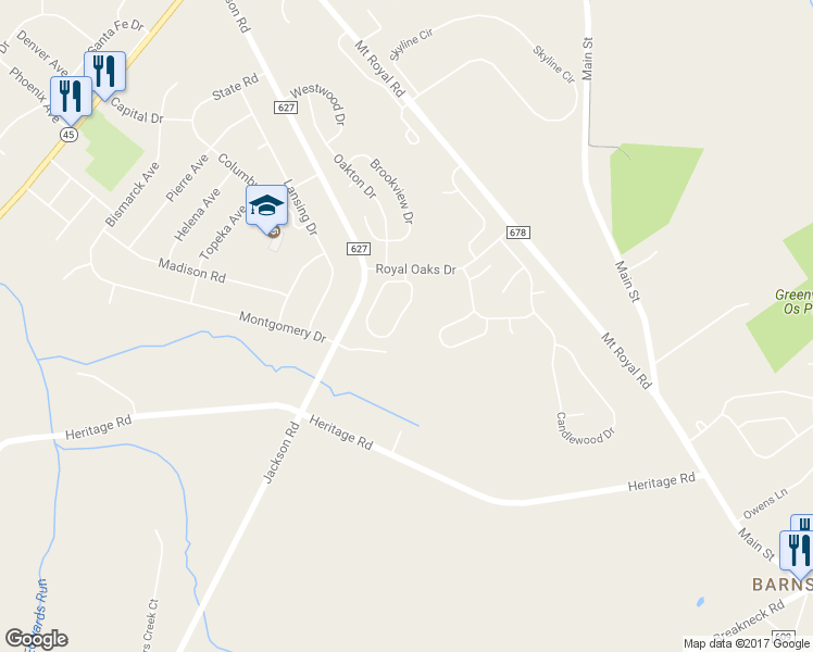 map of restaurants, bars, coffee shops, grocery stores, and more near 98 Crestmont Drive in Gloucester County