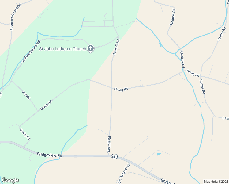 map of restaurants, bars, coffee shops, grocery stores, and more near 16673 Sawmill Road in Stewartstown
