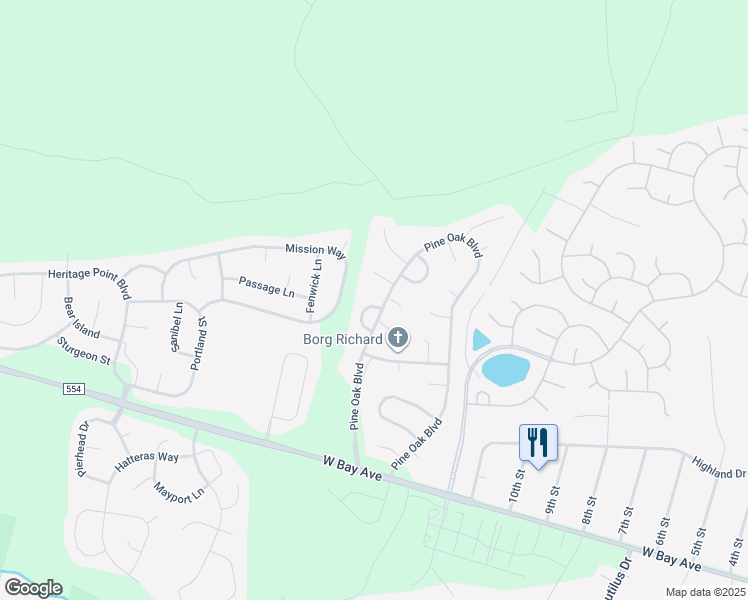 map of restaurants, bars, coffee shops, grocery stores, and more near 1 Cottonwood Drive in Barnegat Township