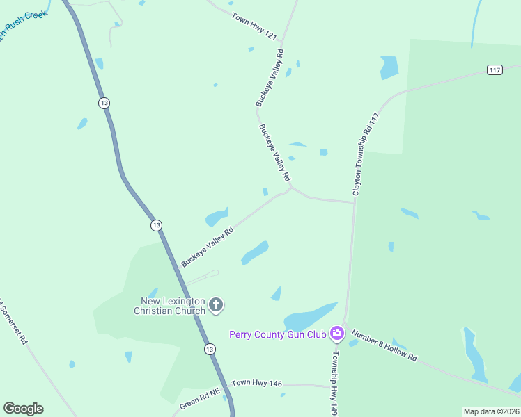 map of restaurants, bars, coffee shops, grocery stores, and more near 5317 Buckeye Valley Road in New Lexington