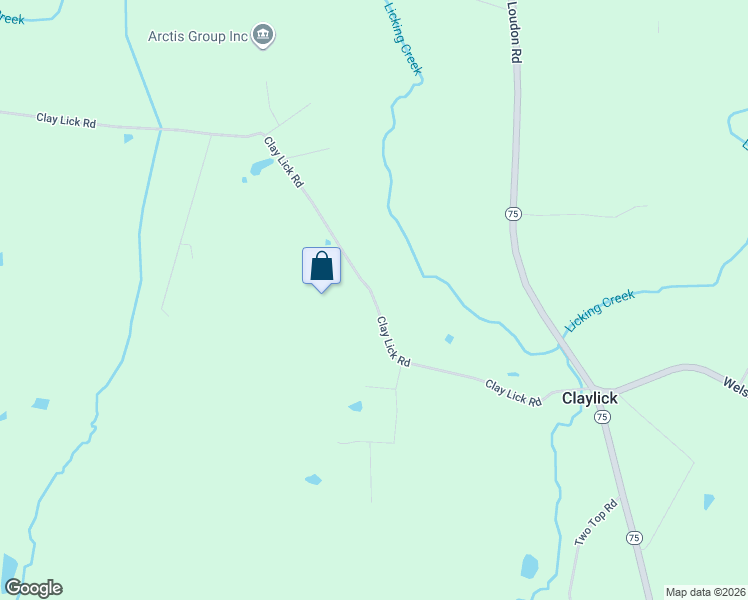 map of restaurants, bars, coffee shops, grocery stores, and more near 10814 Clay Lick Road in Mercersburg