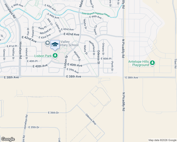 map of restaurants, bars, coffee shops, grocery stores, and more near 3825 Malta Street in Denver