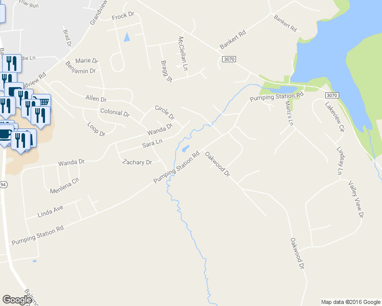 map of restaurants, bars, coffee shops, grocery stores, and more near 472 Pumping Station Road in Hanover