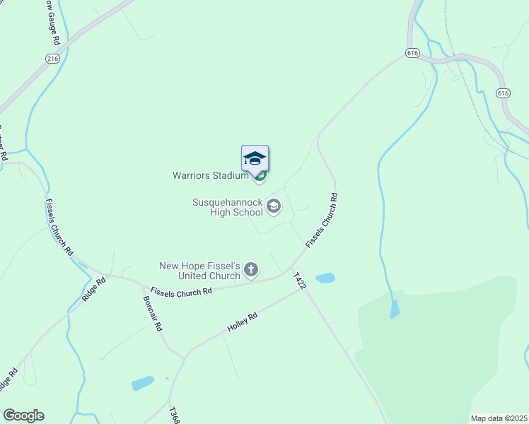 map of restaurants, bars, coffee shops, grocery stores, and more near 3280 Fissels Church Road in Glen Rock