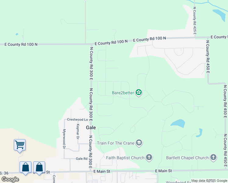 map of restaurants, bars, coffee shops, grocery stores, and more near 696 North 300 East in Danville