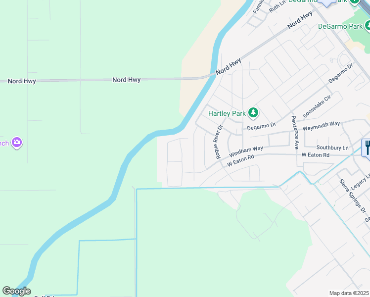 map of restaurants, bars, coffee shops, grocery stores, and more near 7 Abbott Circle in Chico