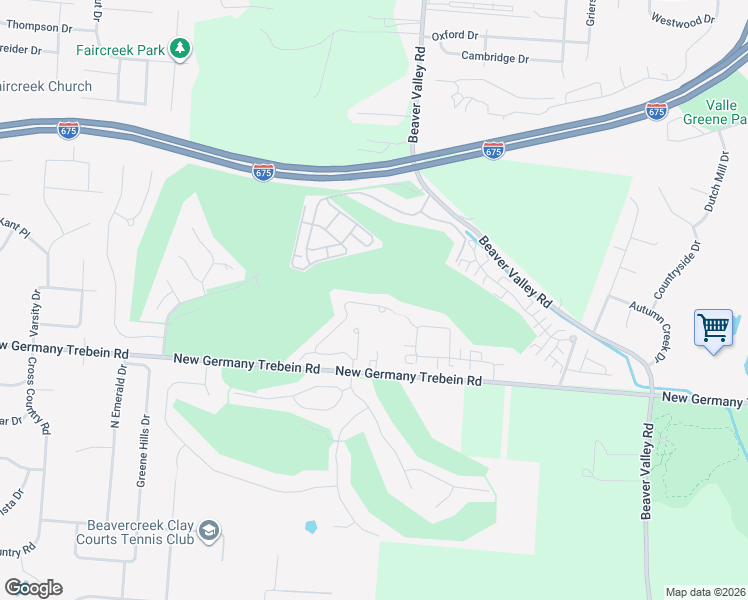 map of restaurants, bars, coffee shops, grocery stores, and more near 2847 Double Eagle Drive in Beavercreek