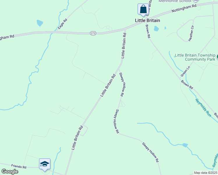 map of restaurants, bars, coffee shops, grocery stores, and more near 77 Little Britain Road in Nottingham