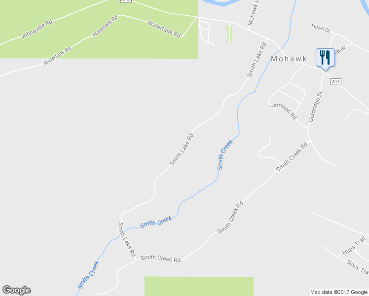 map of restaurants, bars, coffee shops, grocery stores, and more near Smith Lake Road in Graeagle