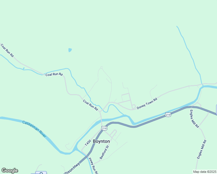 map of restaurants, bars, coffee shops, grocery stores, and more near 155 Liberty Street in Meyersdale