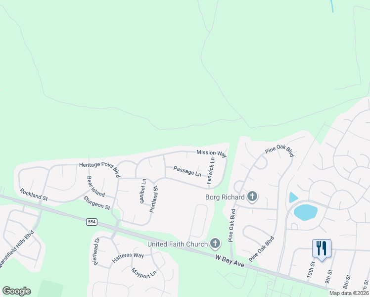 map of restaurants, bars, coffee shops, grocery stores, and more near 8 Chatham Street in Barnegat Township