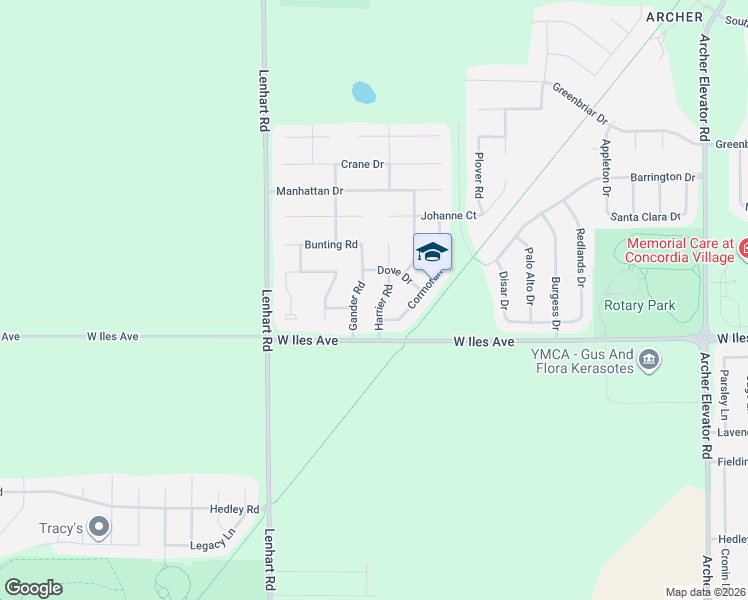 map of restaurants, bars, coffee shops, grocery stores, and more near 2316-2408 Gander Road in Springfield