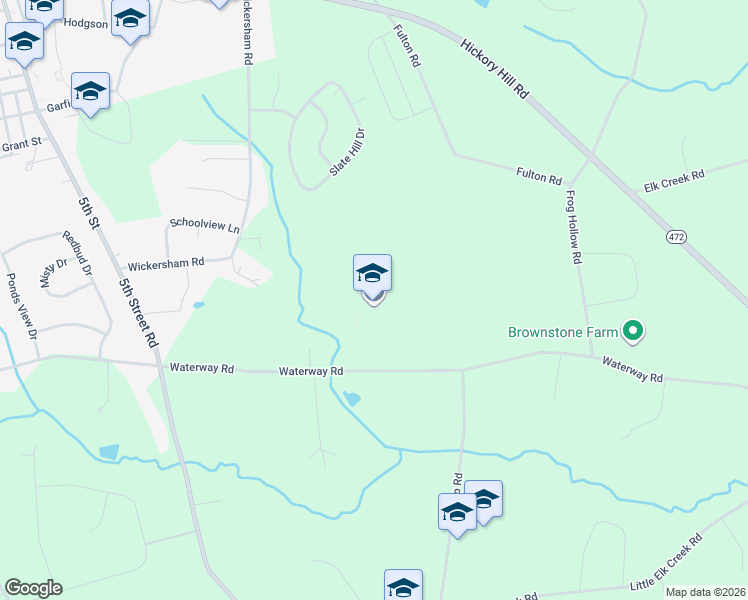 map of restaurants, bars, coffee shops, grocery stores, and more near 705 Waterway Road in Oxford