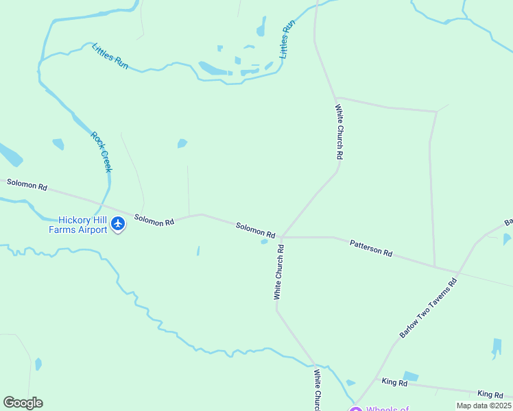 map of restaurants, bars, coffee shops, grocery stores, and more near White Church Road in Gettysburg