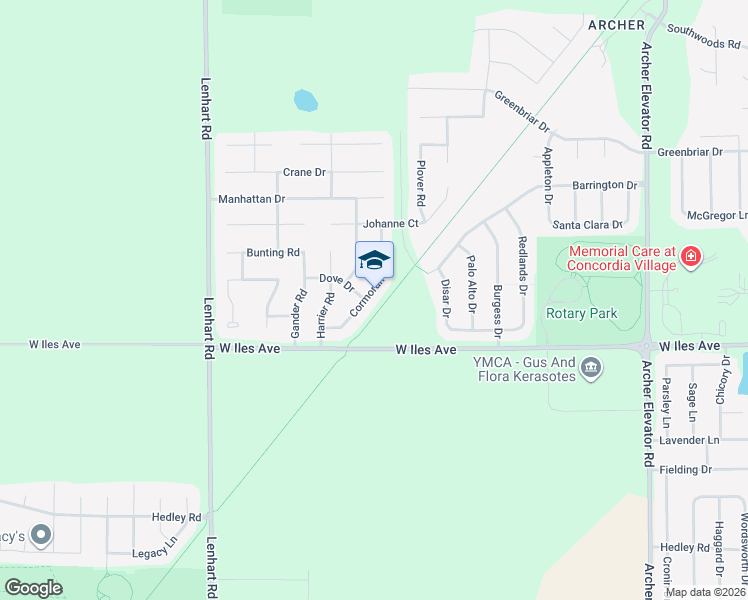 map of restaurants, bars, coffee shops, grocery stores, and more near 2214 Cormorant Drive in Springfield