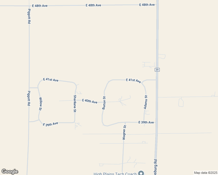 map of restaurants, bars, coffee shops, grocery stores, and more near 4080 Burton Street in Strasburg