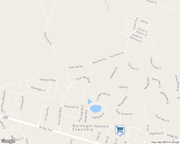 map of restaurants, bars, coffee shops, grocery stores, and more near 11 Beechwood Court in Barnegat Township