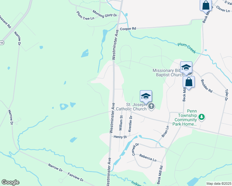 map of restaurants, bars, coffee shops, grocery stores, and more near 910 Westminster Avenue in Hanover
