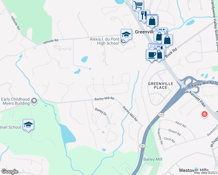 map of restaurants, bars, coffee shops, grocery stores, and more near in Greenville
