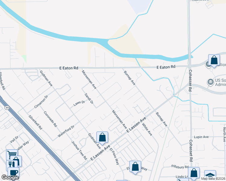 map of restaurants, bars, coffee shops, grocery stores, and more near 893 Netters Circle in Chico