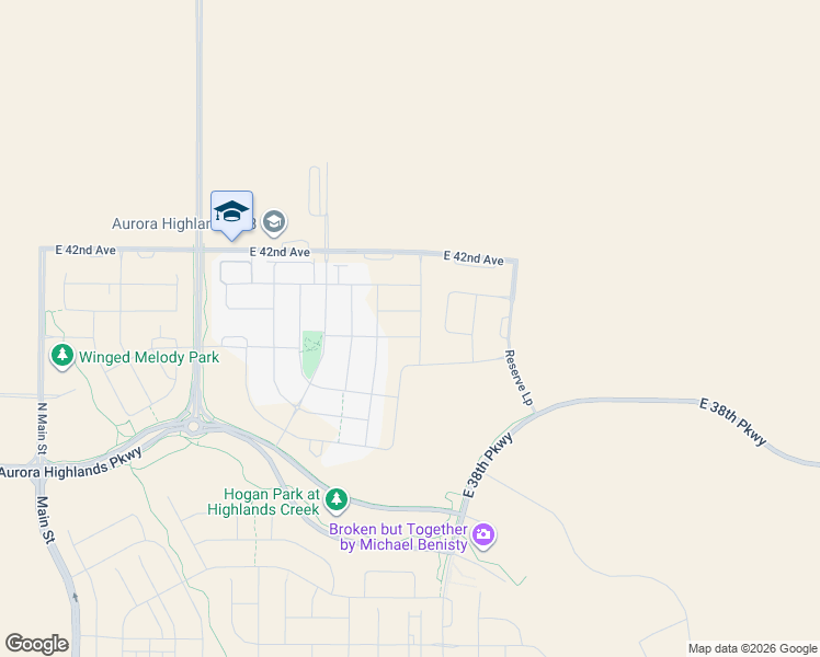 map of restaurants, bars, coffee shops, grocery stores, and more near Harvest Road in Aurora