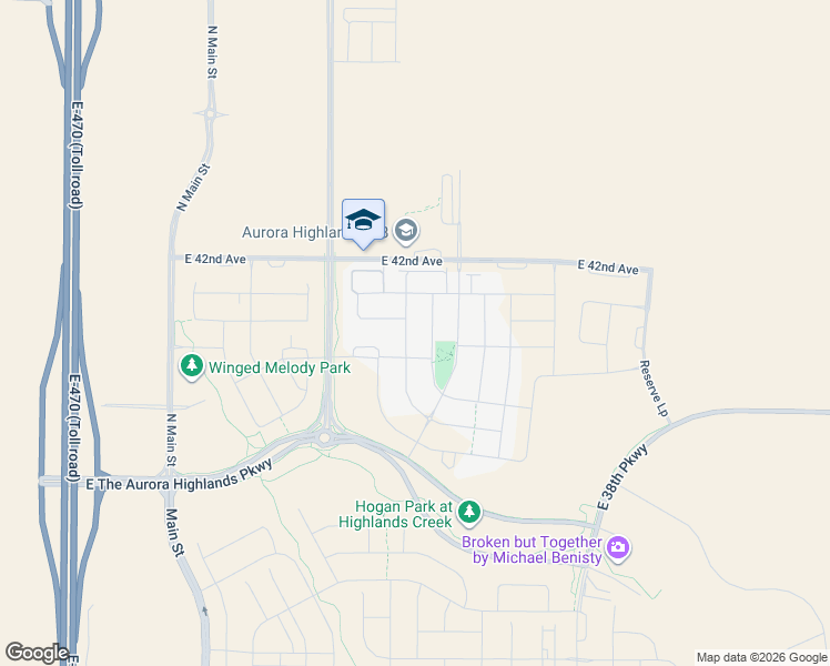 map of restaurants, bars, coffee shops, grocery stores, and more near 4023 North Flat Rock Street in Aurora