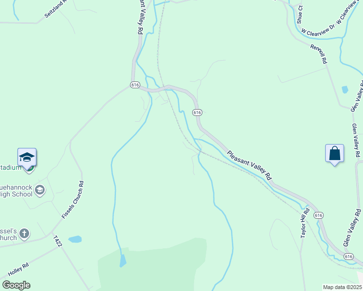 map of restaurants, bars, coffee shops, grocery stores, and more near 13020 Pleasant Valley Road in Glen Rock