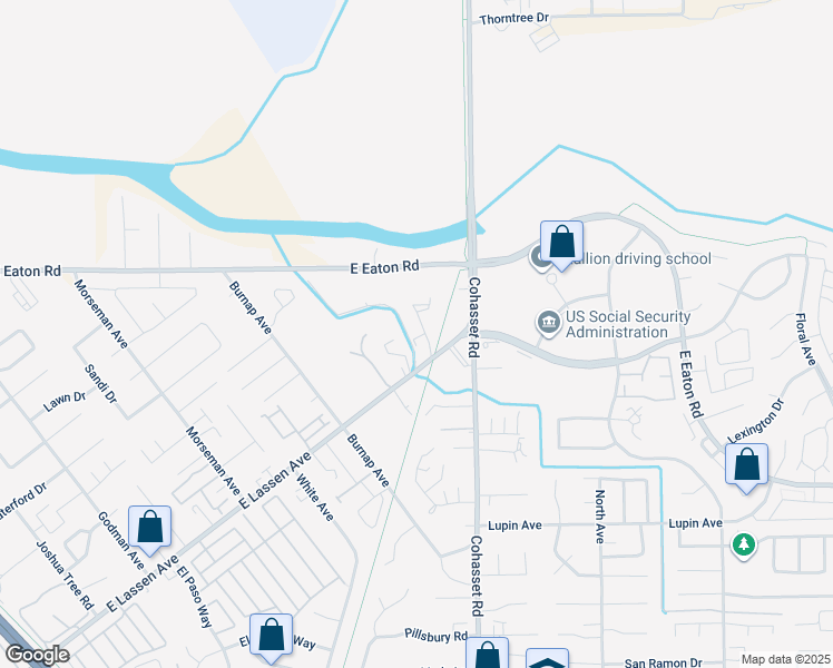 map of restaurants, bars, coffee shops, grocery stores, and more near 2833 Northgate Drive in Chico