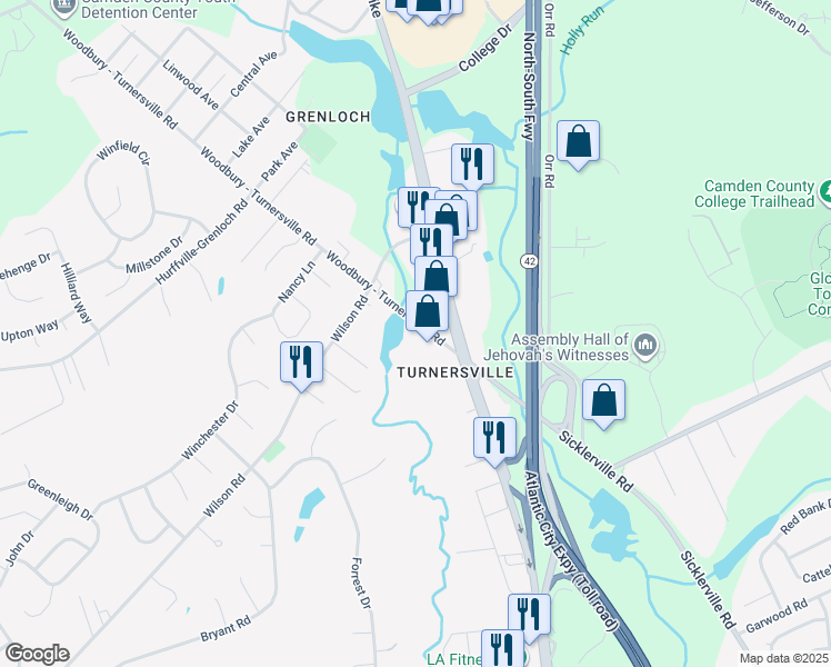 110 Woodbury Turnersville Road, Turnersville NJ Walk Score