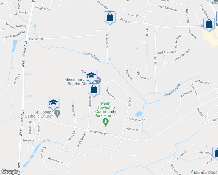 map of restaurants, bars, coffee shops, grocery stores, and more near 10 Boulder Road in Hanover