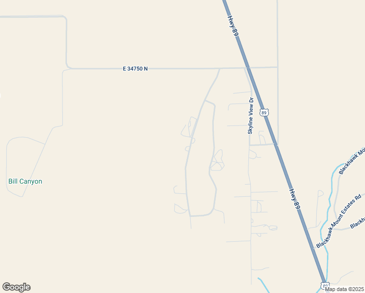 map of restaurants, bars, coffee shops, grocery stores, and more near 34415 North 7750 East in Fairview
