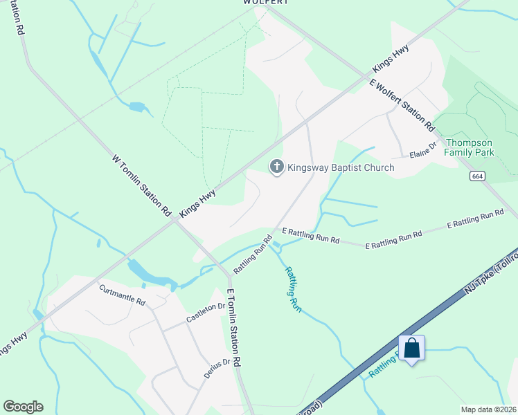 map of restaurants, bars, coffee shops, grocery stores, and more near 14 Alexis Court in East Greenwich Township