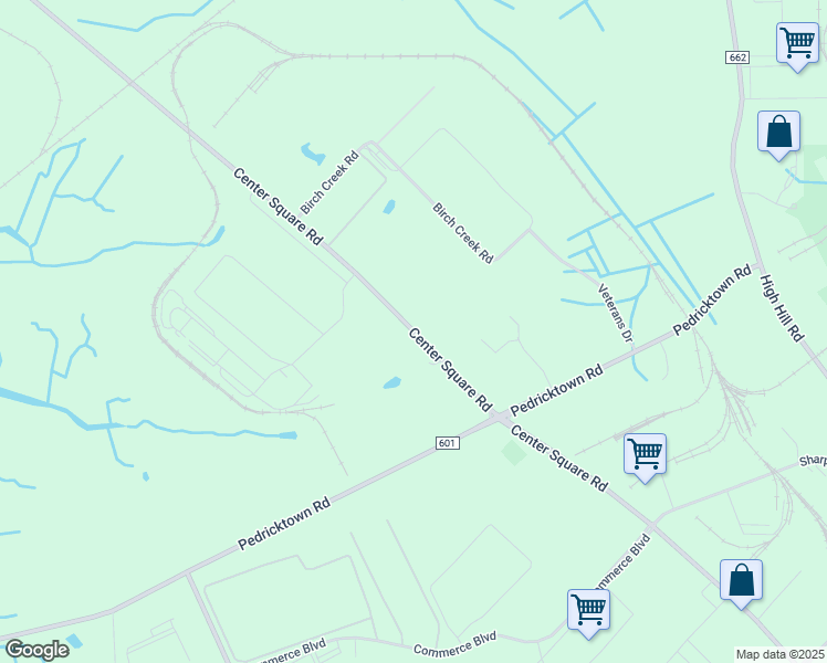 map of restaurants, bars, coffee shops, grocery stores, and more near 2277 Center Square Road in Logan Township