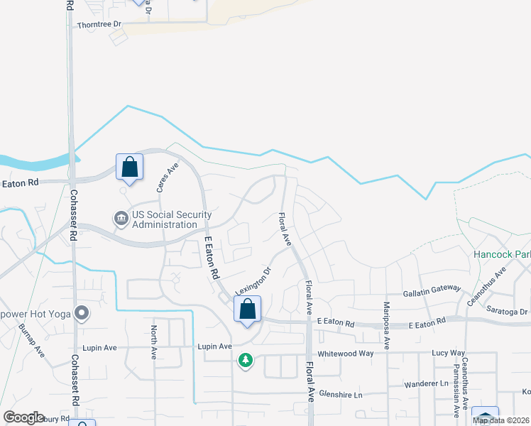 map of restaurants, bars, coffee shops, grocery stores, and more near 17 Discovery Way in Chico