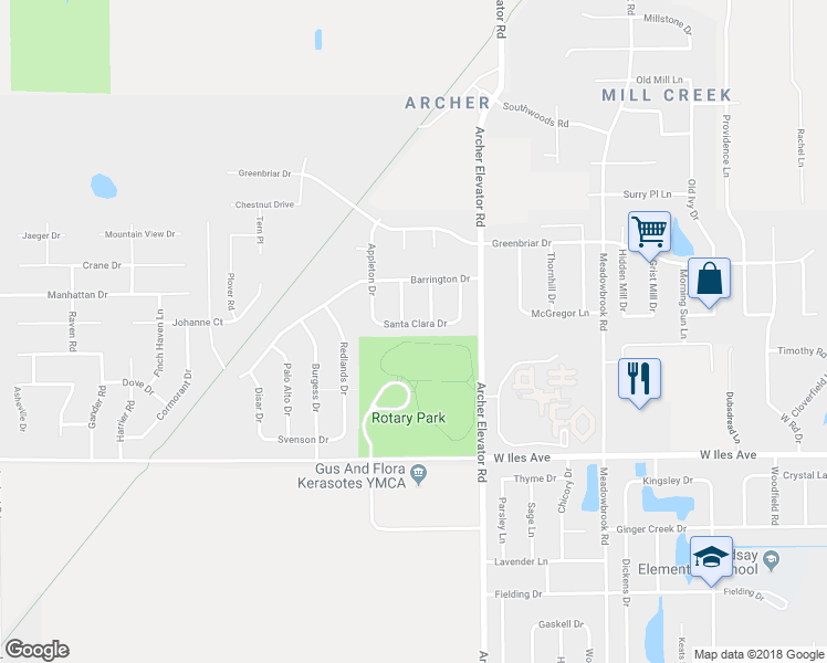 map of restaurants, bars, coffee shops, grocery stores, and more near 4532 Santa Clara Dr in Springfield