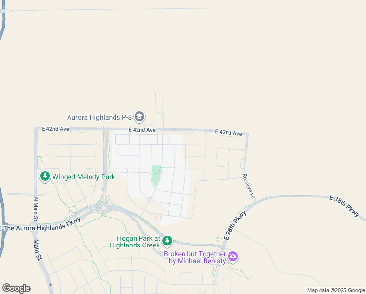 map of restaurants, bars, coffee shops, grocery stores, and more near Harvest Road in Aurora
