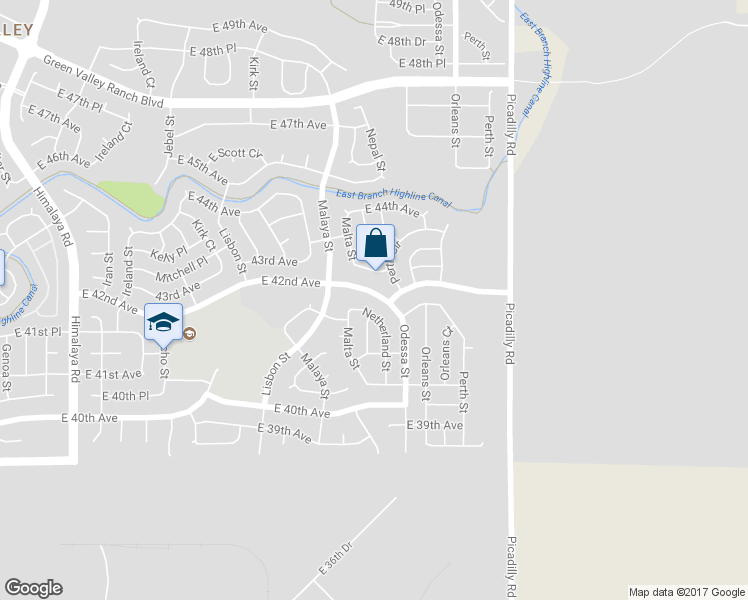 map of restaurants, bars, coffee shops, grocery stores, and more near 4160 Netherland Street in Denver