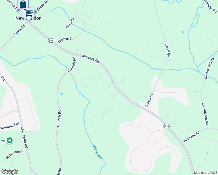 map of restaurants, bars, coffee shops, grocery stores, and more near 3 Mary Ln in Lincoln University