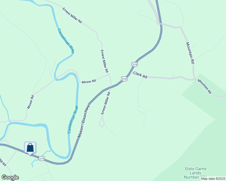 map of restaurants, bars, coffee shops, grocery stores, and more near 826 Ernest Miller Road in Meyersdale