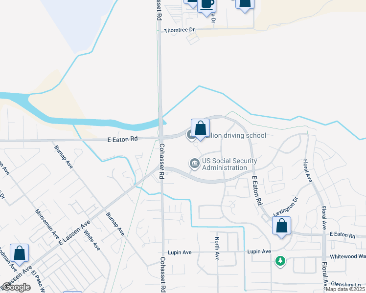 map of restaurants, bars, coffee shops, grocery stores, and more near 1487-1699 East Eaton Road in Chico